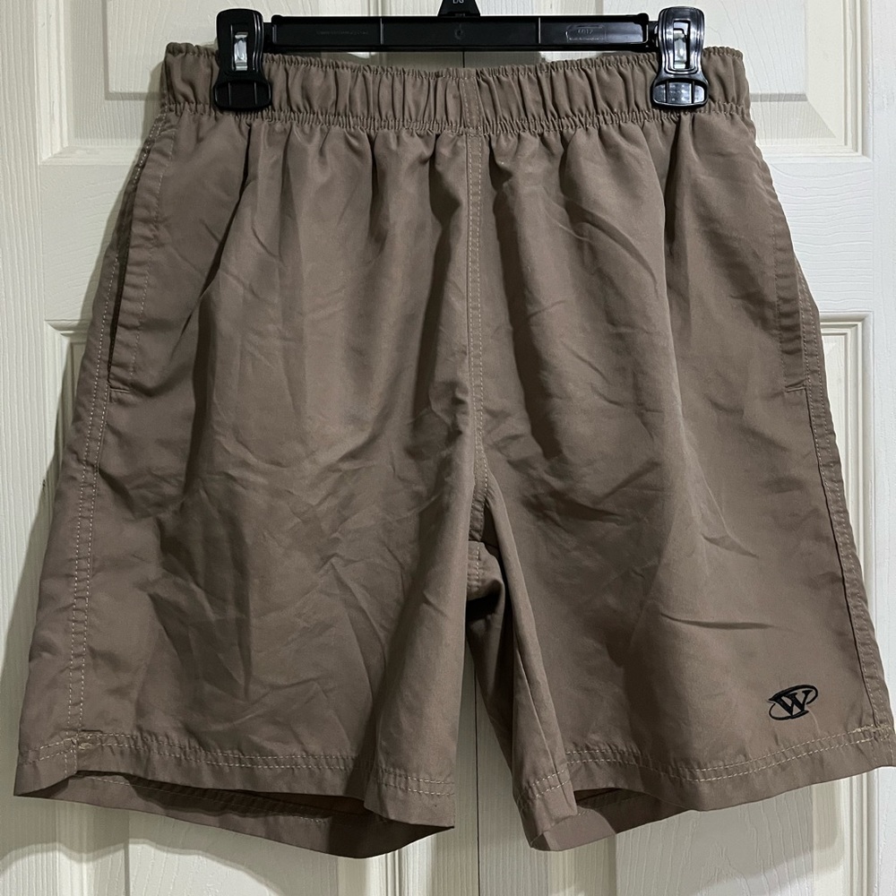 West Coast Connection Men’s Light Brown Short Swim, Size Medium